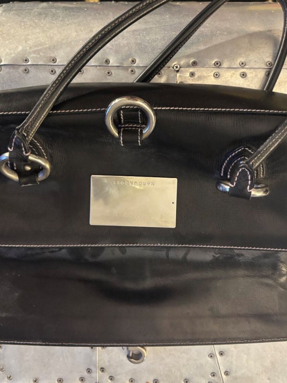 MARC JACOBS BLACK LEATHER BAG - Picture 10 of 12